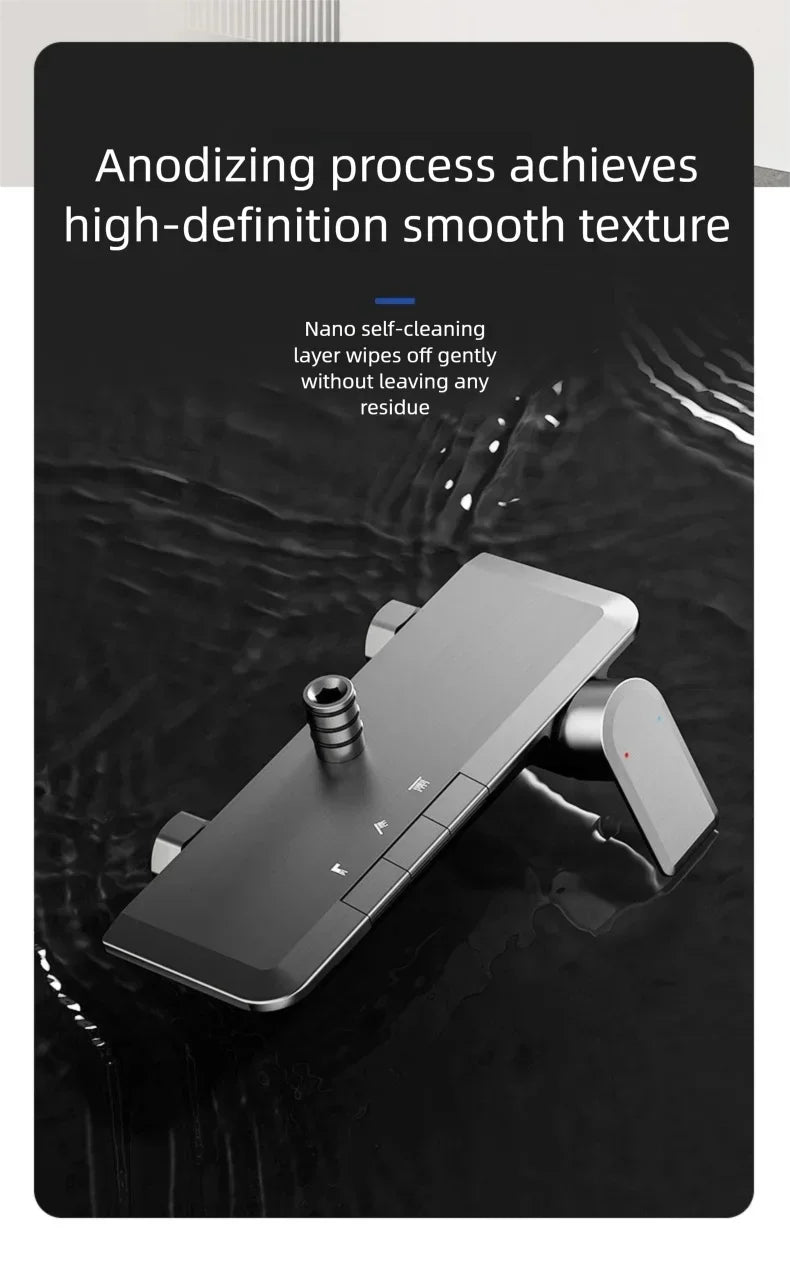 Bathroom Cold Water Boosting Shower Rainfall Pressure Piano