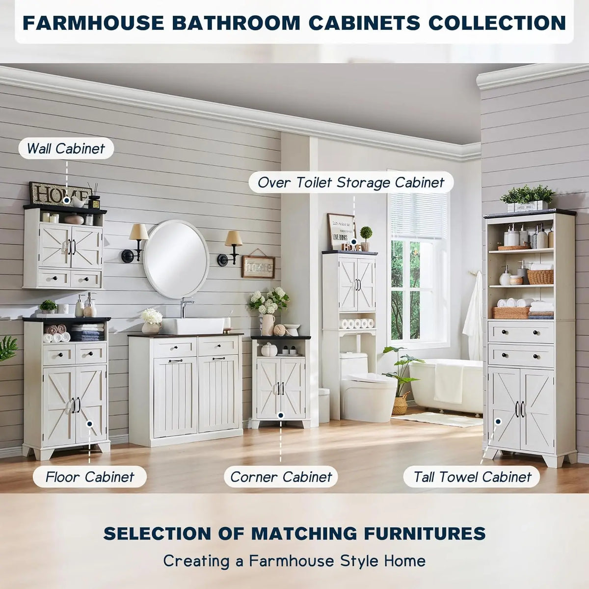 Bathroom Wall Cabinet Farmhouse 24 Wide Medicine Cabinet