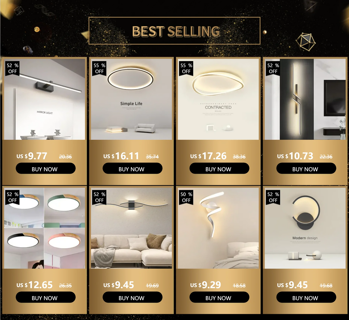 Modern Led Wall Light Bathroom Hardwares Wall Lamp