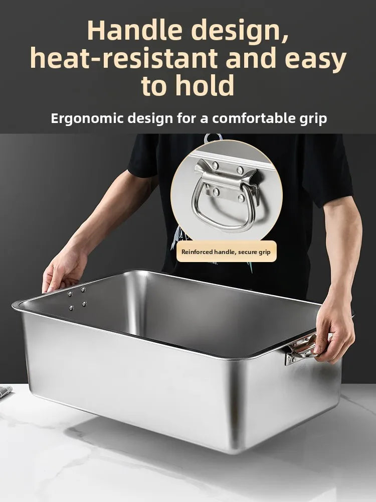 Stainless Steel 304 Deepened Square Basin Rectangular Box