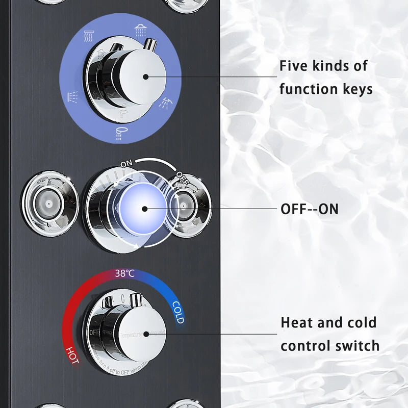 Led Bath Shower Faucet Digital Display Bath Shower