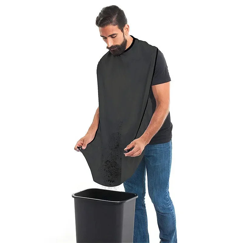1-6pcs Men Beards Shaving Aprons Creative Wall Mirror