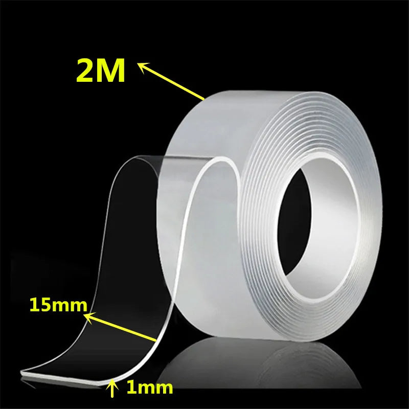 1m/3m/5m Ultra-Strong Powerful Double Sided Adhesive Nano Tape