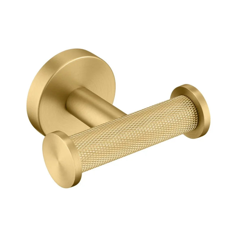 Brushed Gold Towel Bar Toilet Seat Rack Robe