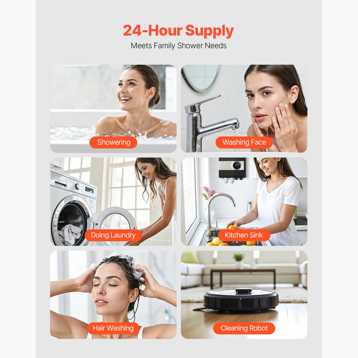 Succebuy Tankless Electric Water Heater 27kw Instant Water