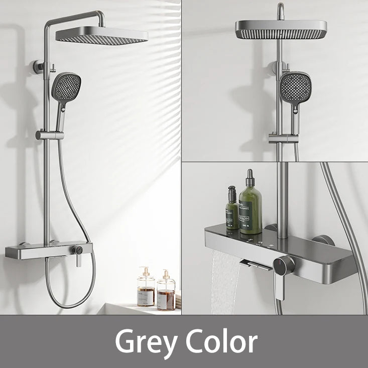 Orange Piano Bathroom Shower Waterfall Bathroom Mixer Faucets