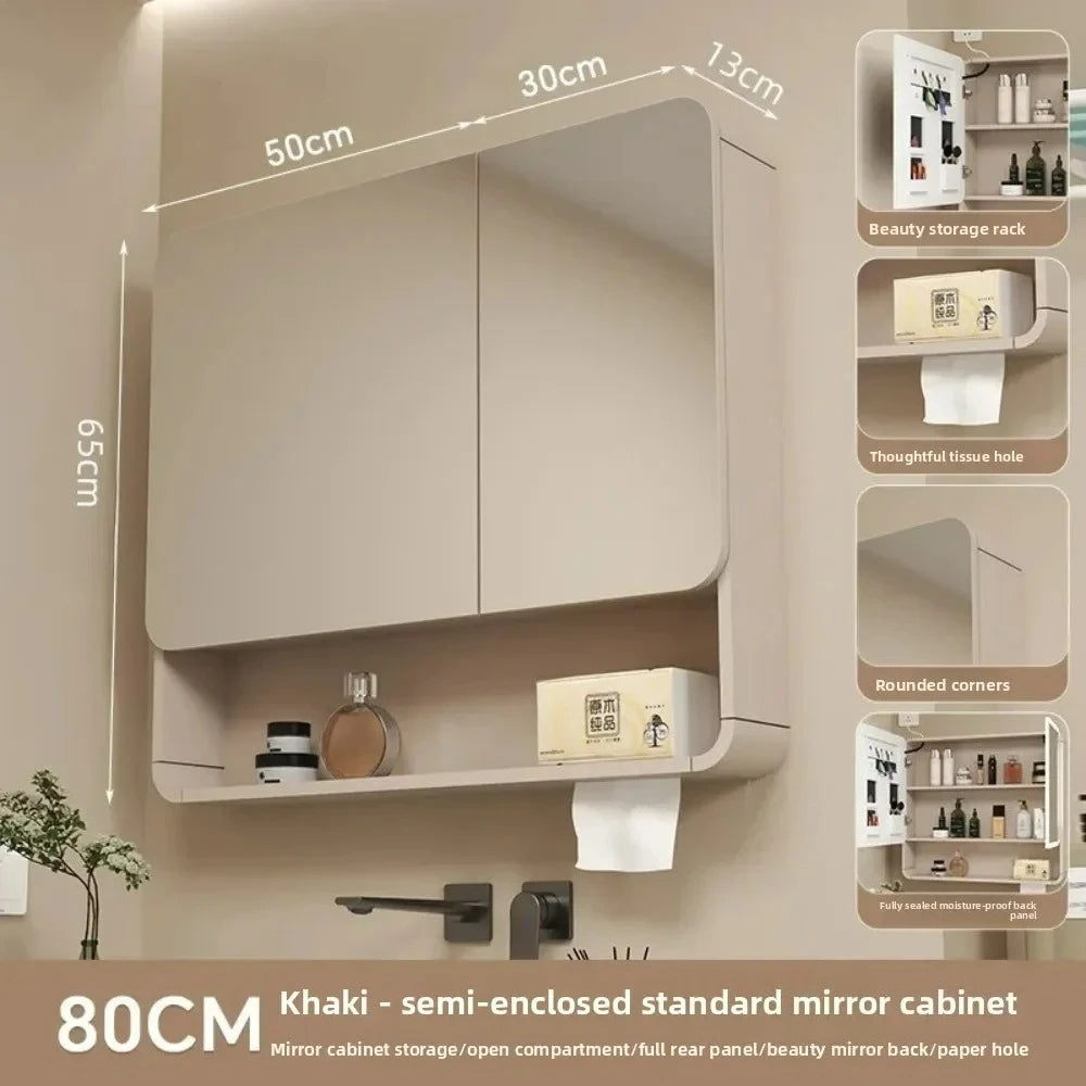 Led Bathroom Mirror Cabinet Anti Fog Wall Mounted