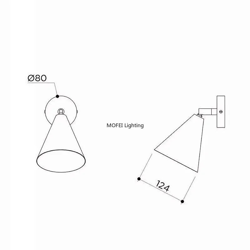 Nordic Full Copper Retro Wall Lamp Master Bedroom