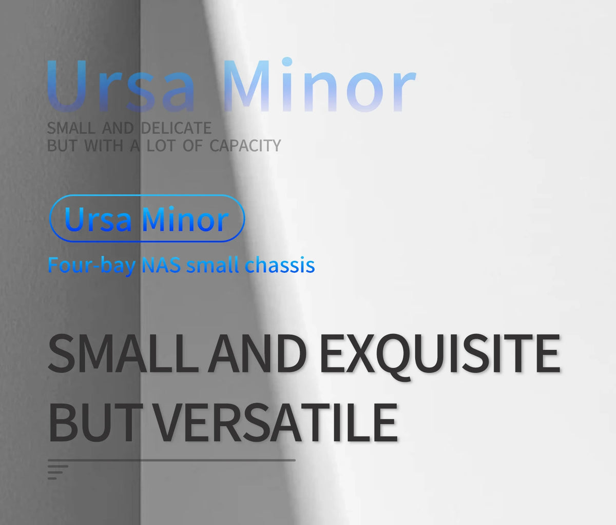 Ursa Minor 4-Bay Nas Chassis Sfx Power Supply