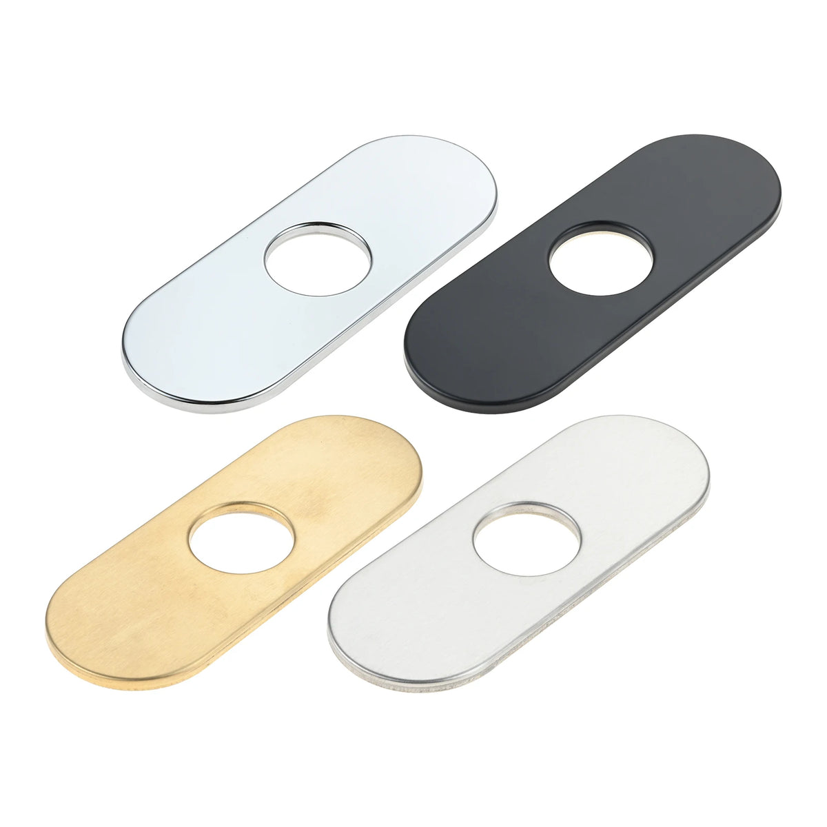 1pc Faucet Cover Plate Stainless Steel Deck Plate