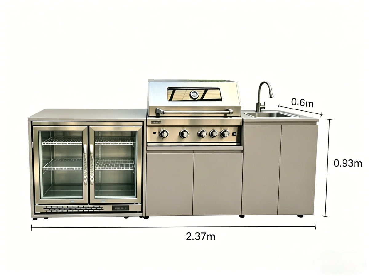 Sturdy 304 Stainless Steel Outdoor Cabinet Grill Cooktop