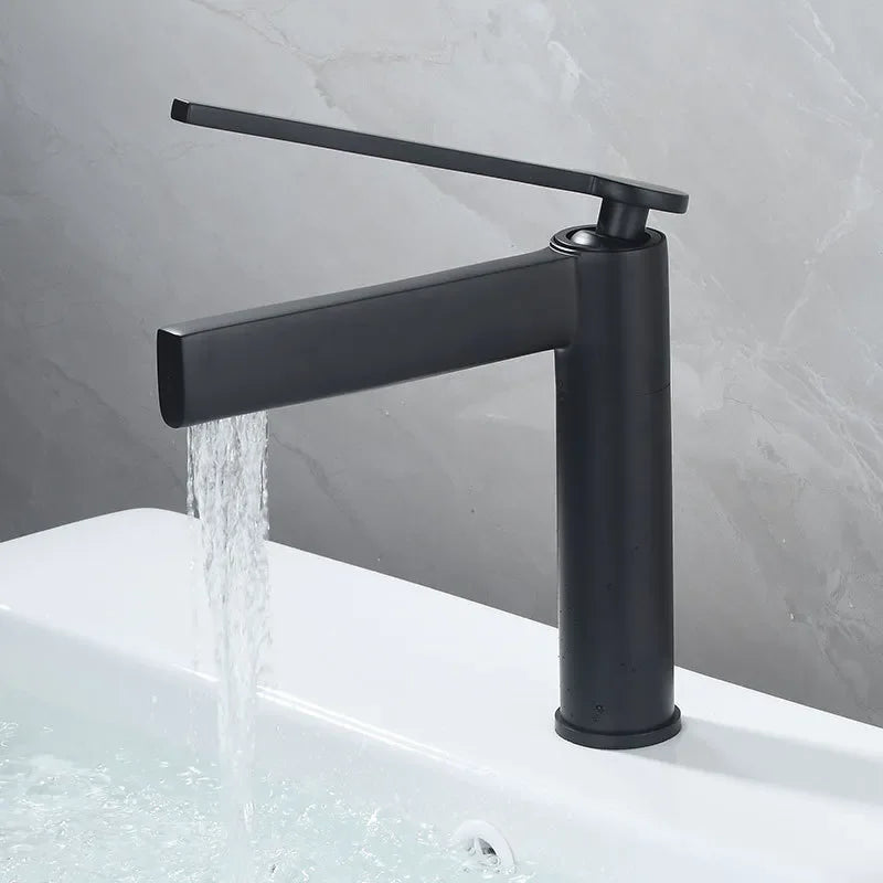 Basin Bathroom Sink Faucet Deck Mounted Cold Water