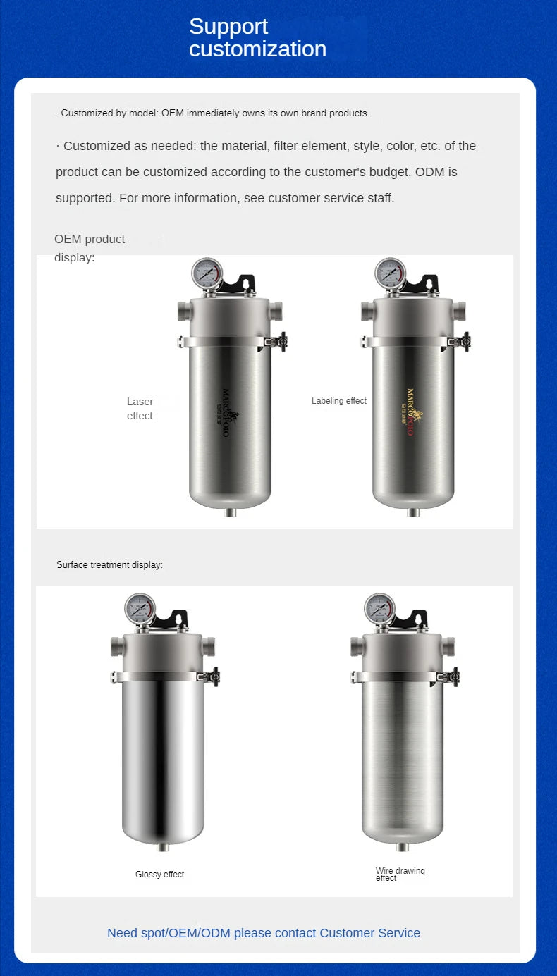 Explosion-Proof Commercial Tap Water Pre-Filter Water Purifier