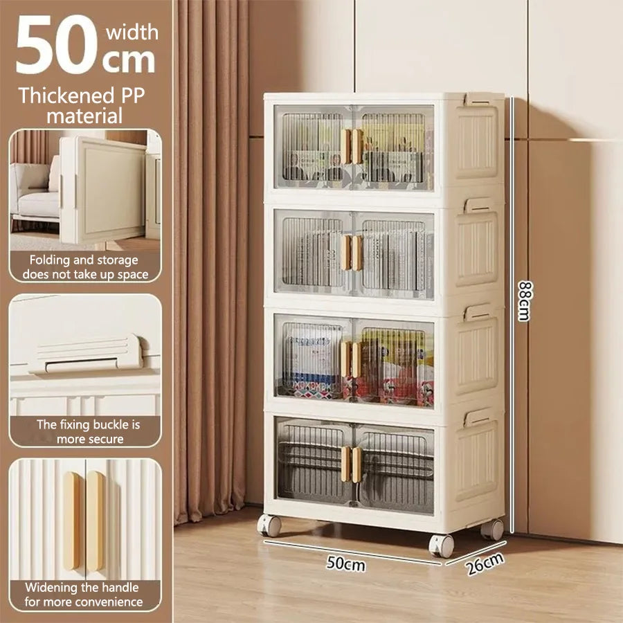 Multi-Functional Folding Storage Cabinet Doors Office Bathroom