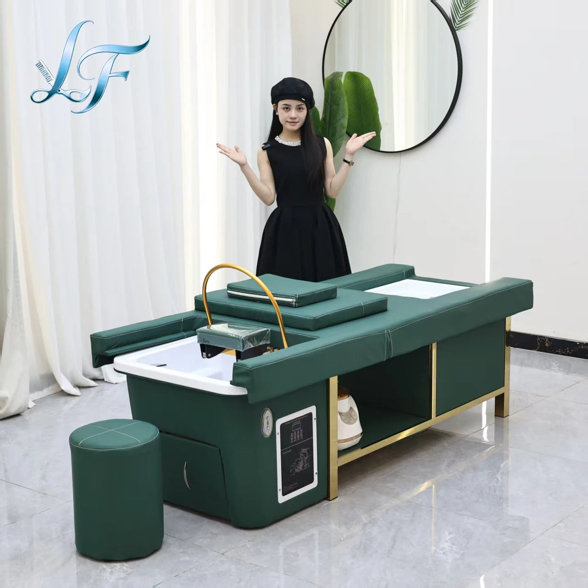Modern Design Thai Massage Table Electric Shampoo Bed
