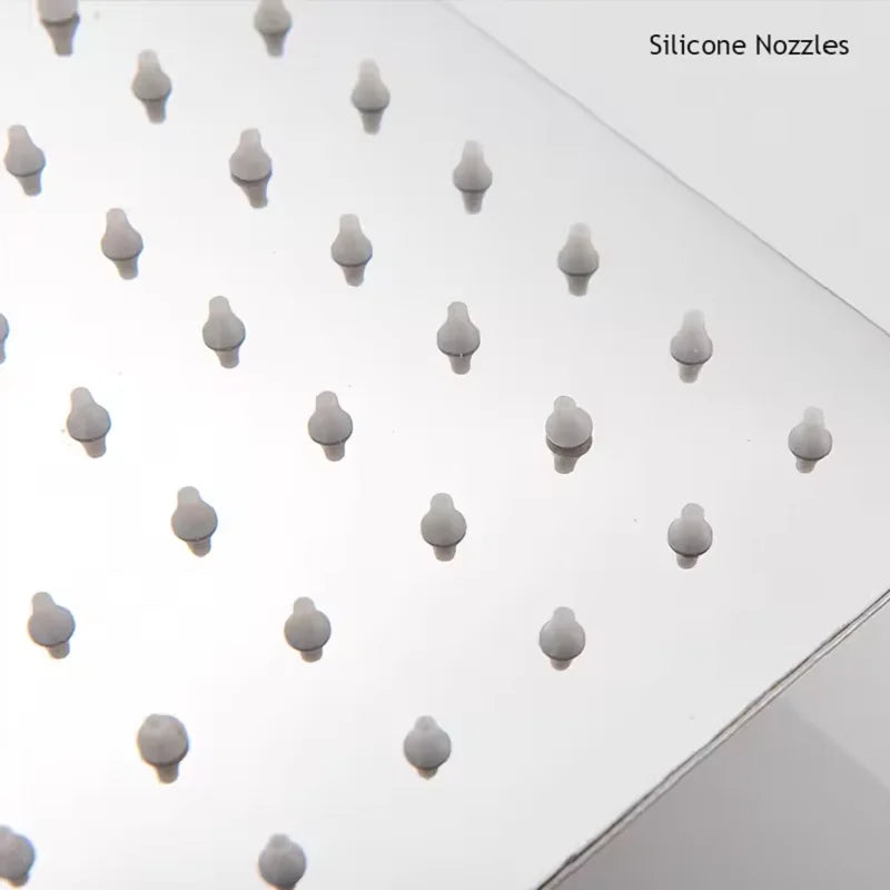 Becola 16inch 40cmx40cm Square Stainless Steel Ultra-Thin Shower