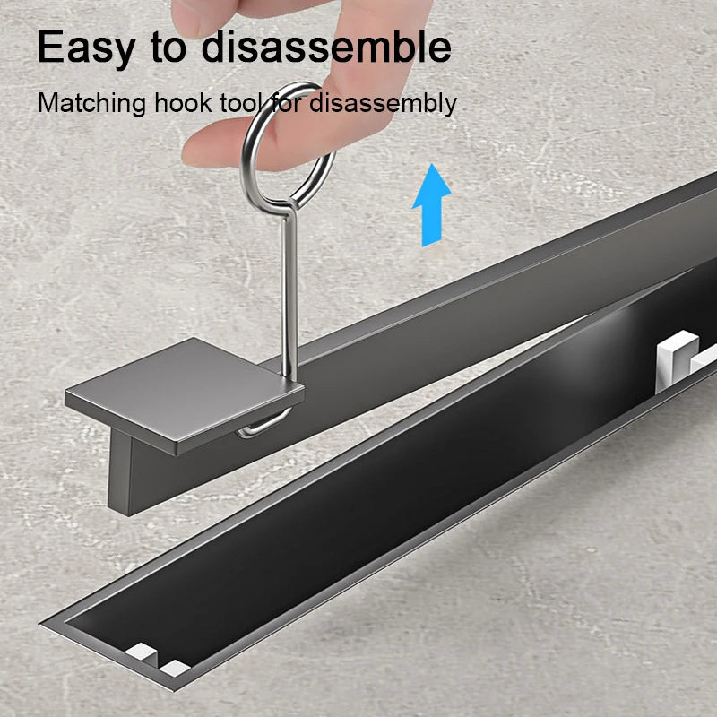 2cm Wide Floor Drain Stainless Steel Linear Narrow