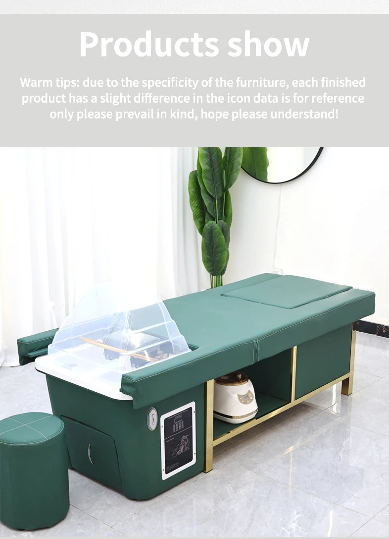 Modern Design Thai Massage Table Electric Shampoo Bed