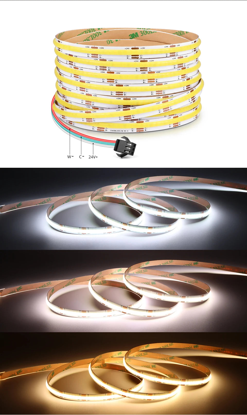 Dresssing Table Makeup Mirror Led Light Strip Cob