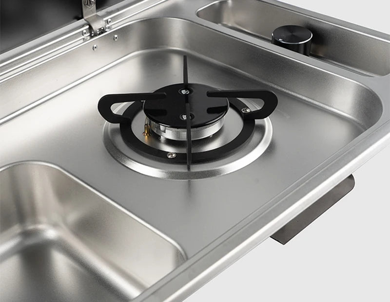 Rv Sink One Burner Gas Stove /Cold Faucet