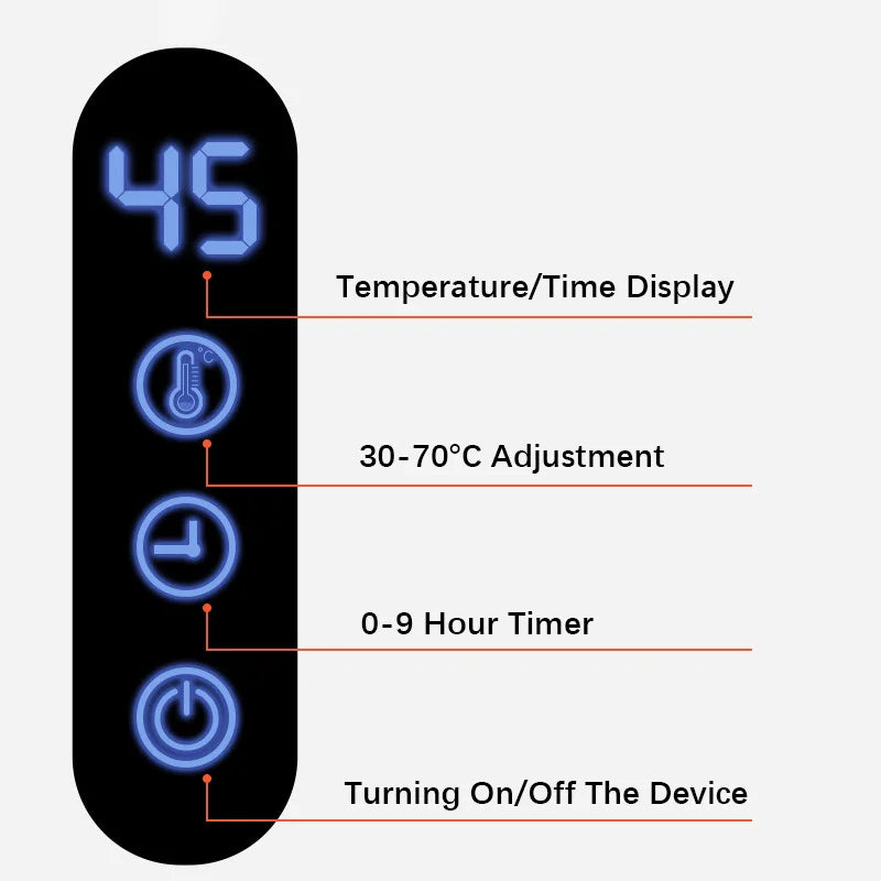 Bathroom Fast Dry Electric Towel Rack Smart Temperature