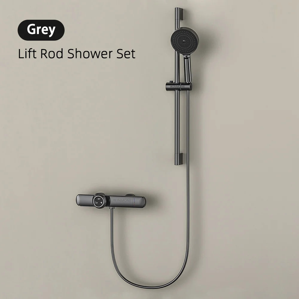 Luxury Solid Brass Smart Thermostatic Showers System Split
