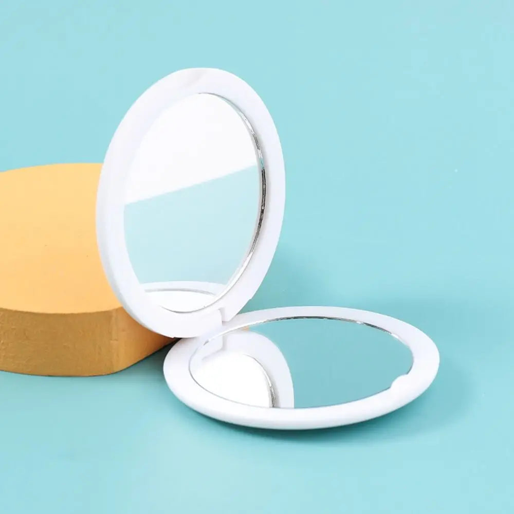Creative Double Sided Flip Small Round Mirror Cute