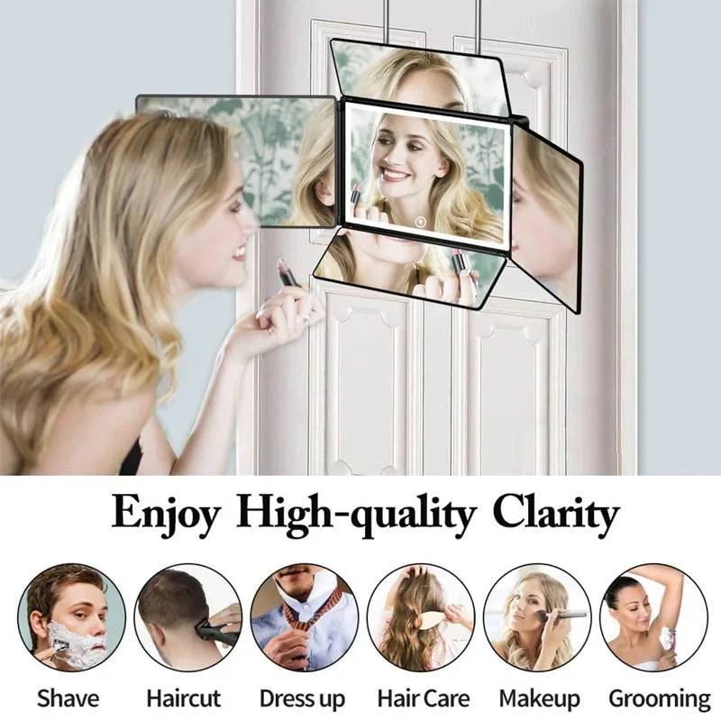 Way Mirror Self Hair Cutting 360 Mirror Braiding