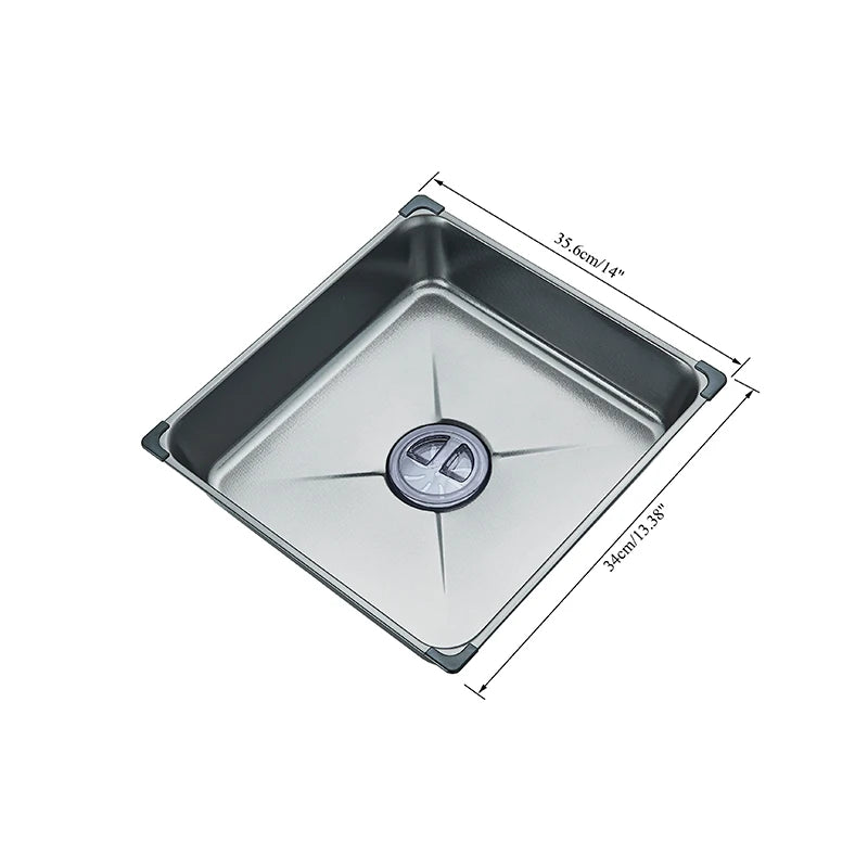304stainless Steel Sink Faucet Rainfall Spout Pull Out