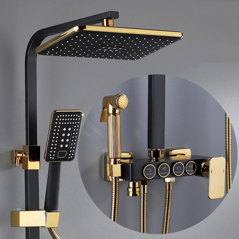 Chrome Digital Bathroom Shower System 10 Inch Stainless