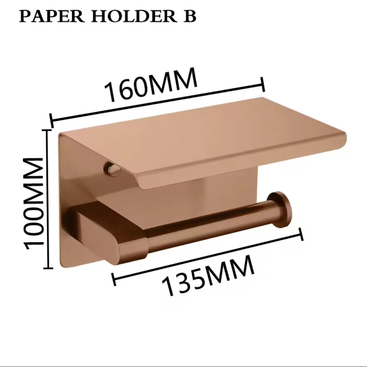 Brushed Rose Gold 304 Stainless Steel Bathroom Pendant