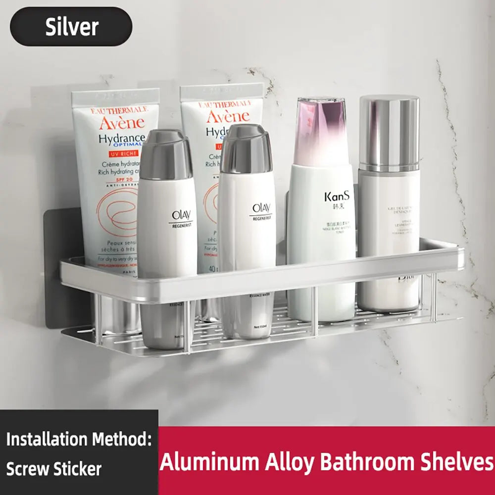 Wall Mounted Rectangular Rack Wall Mounted Shower Shampoo