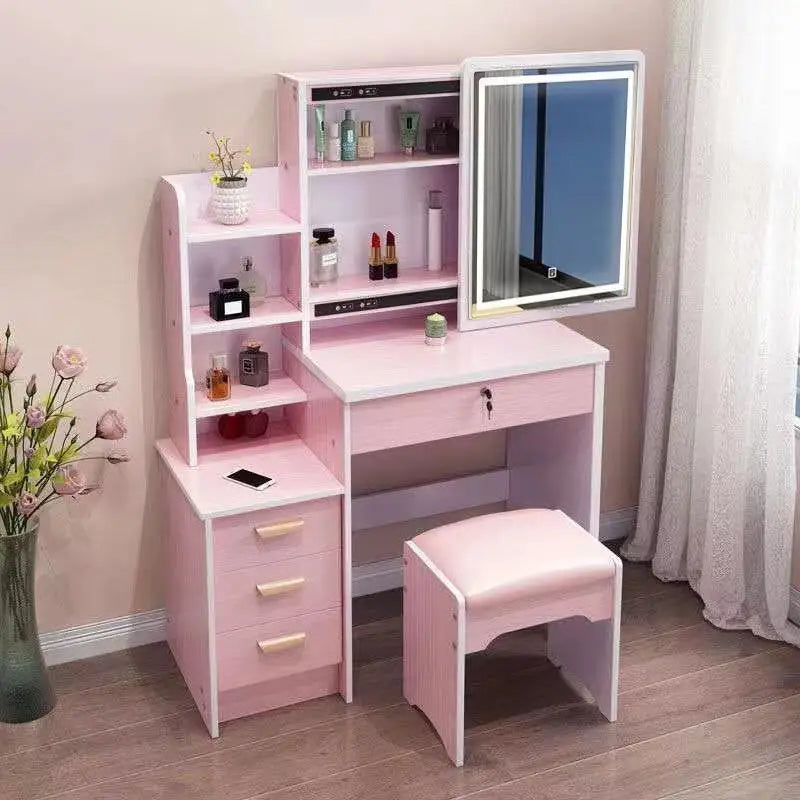 Dressing Table Small Apartment Dresser Modern Makeup Mirror