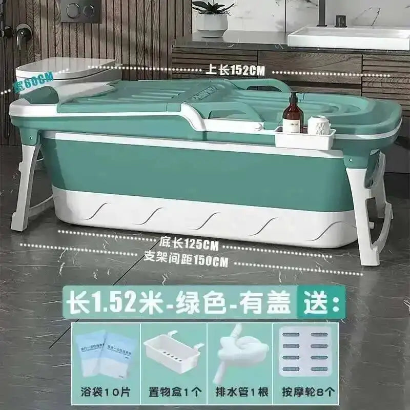 Tub Bathtubs Adult Folding Bathtub Foaming Simple Adult