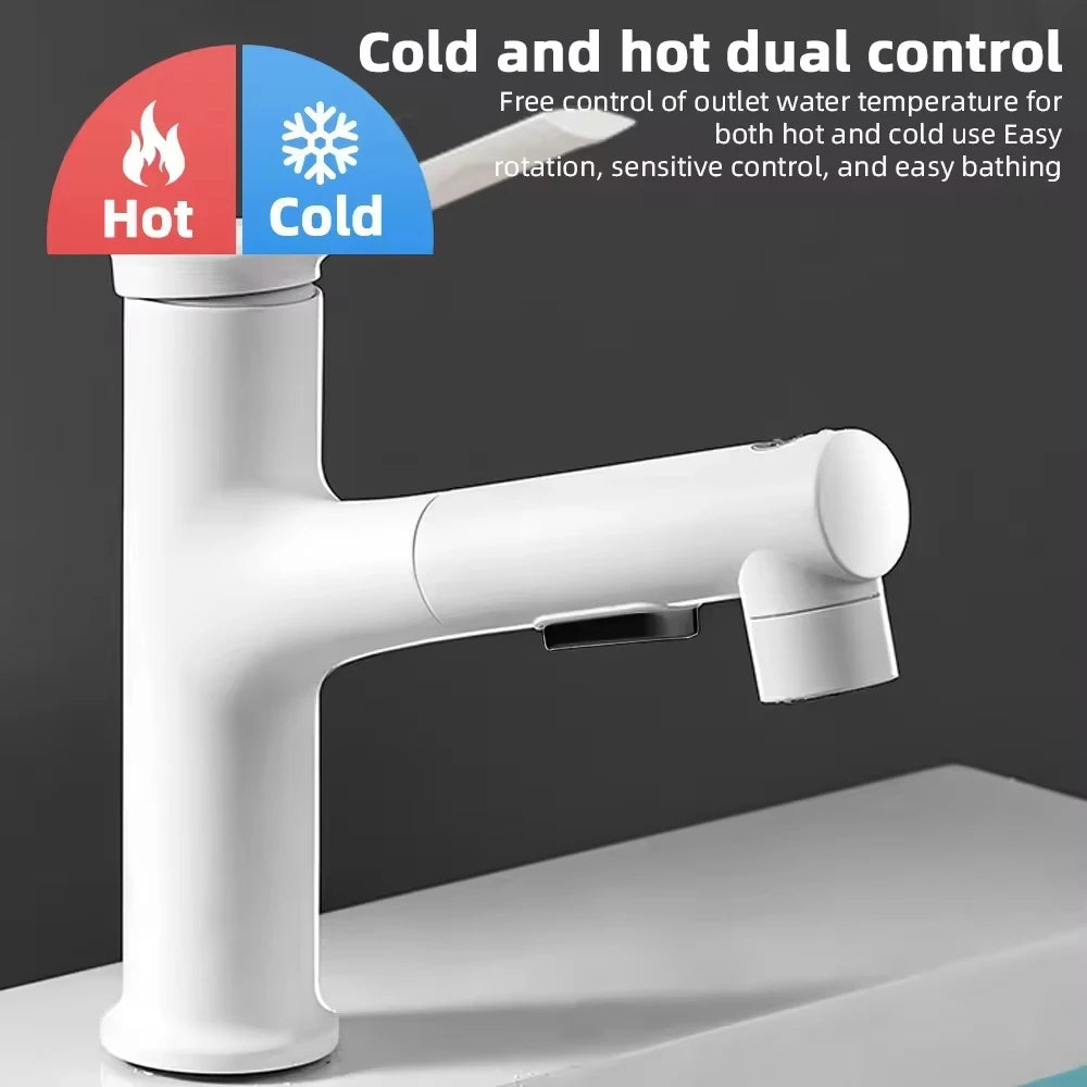 Bathroom Sink Gargle Faucet Pull-Out Faucet Cold Water