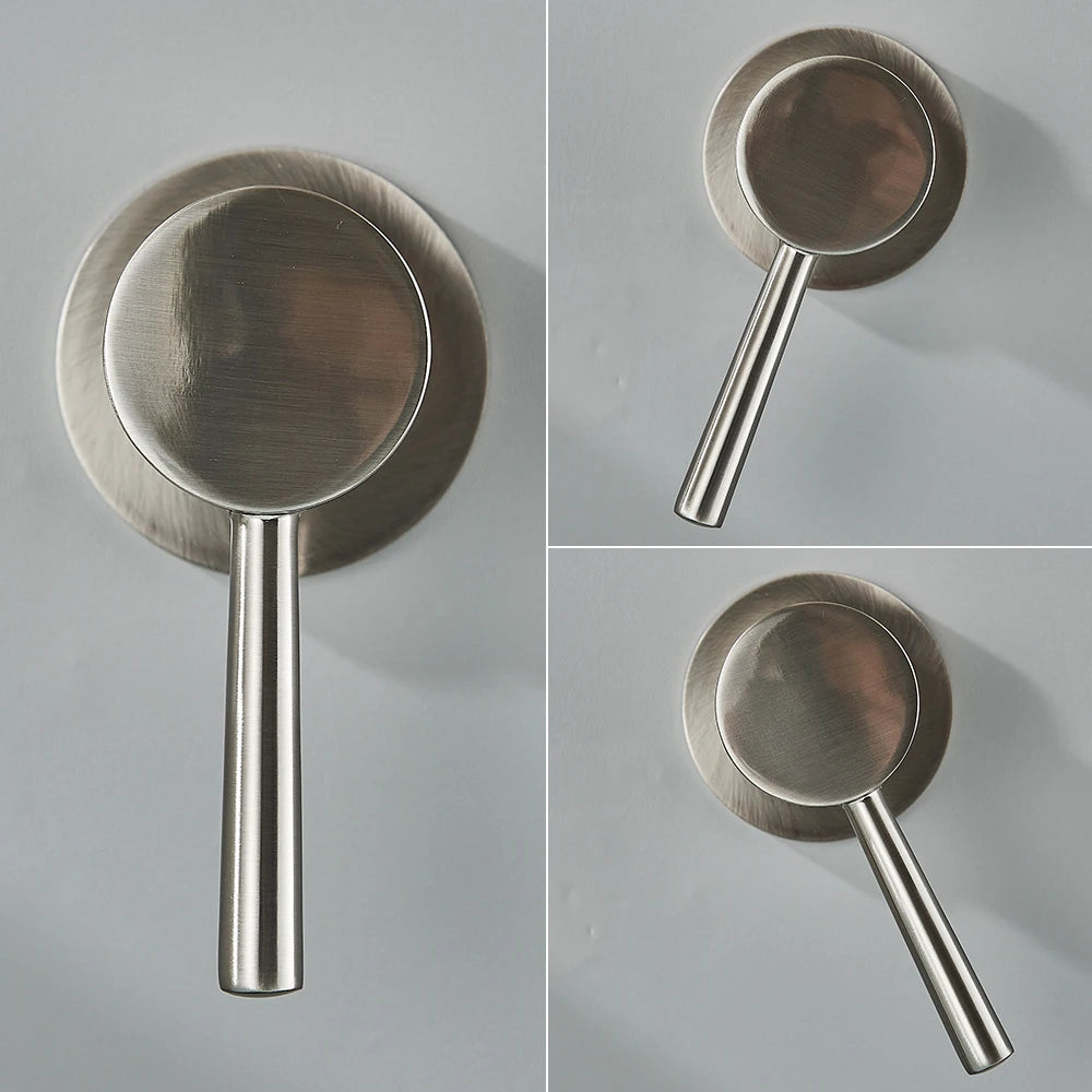 Brushed Gold Handheld Shower Bathroom Shower Faucet &
