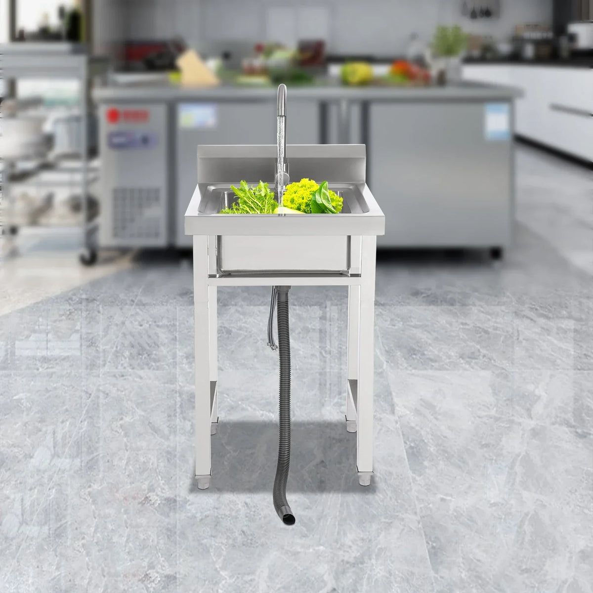 201 Stainless Steel Commercial Sink Floorstanding Commercial Sink