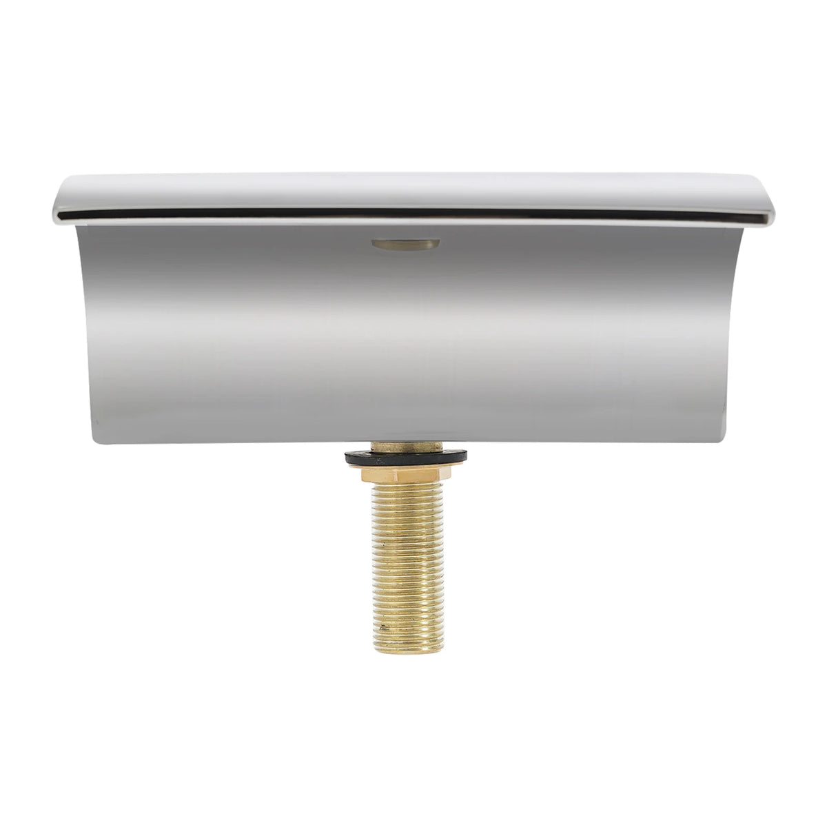 Silver Modern Bathroom Waterfall Faucet Wide Spout Anti-Splash