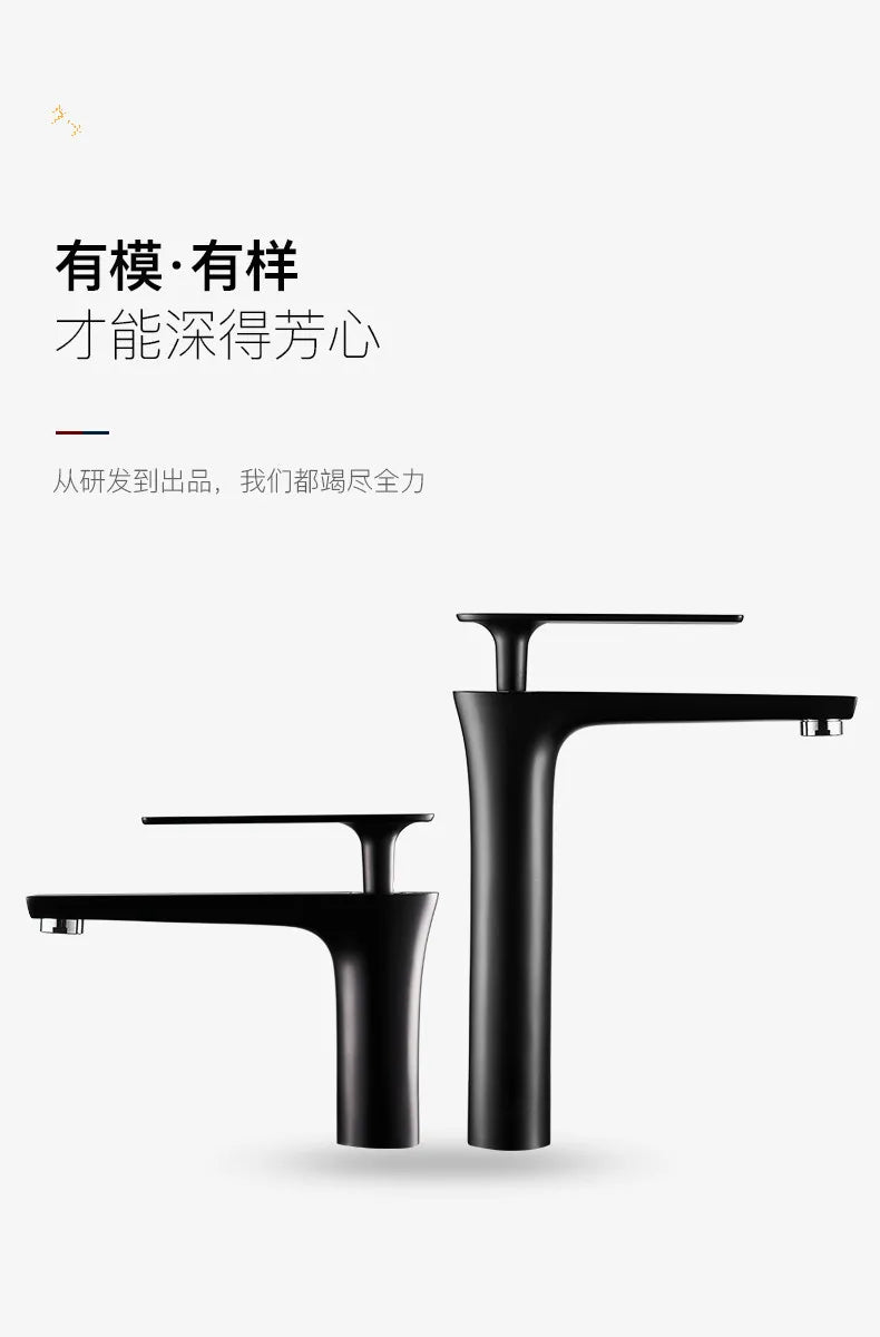 All Copper Black Gold Basin Faucet Sink Faucet