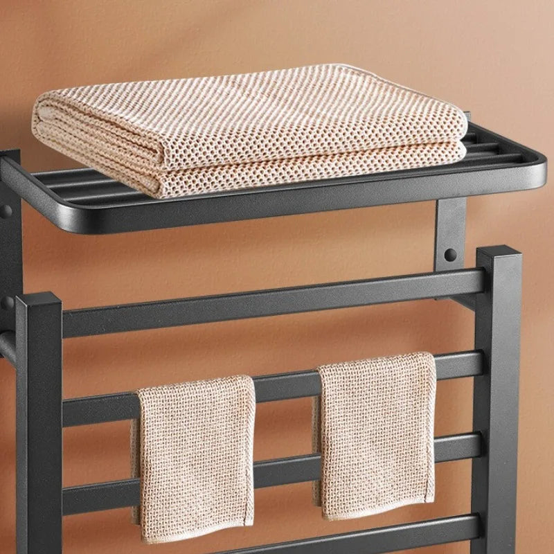 Metal Electric Heated Towel Rail Smart Disinfection Thermostat