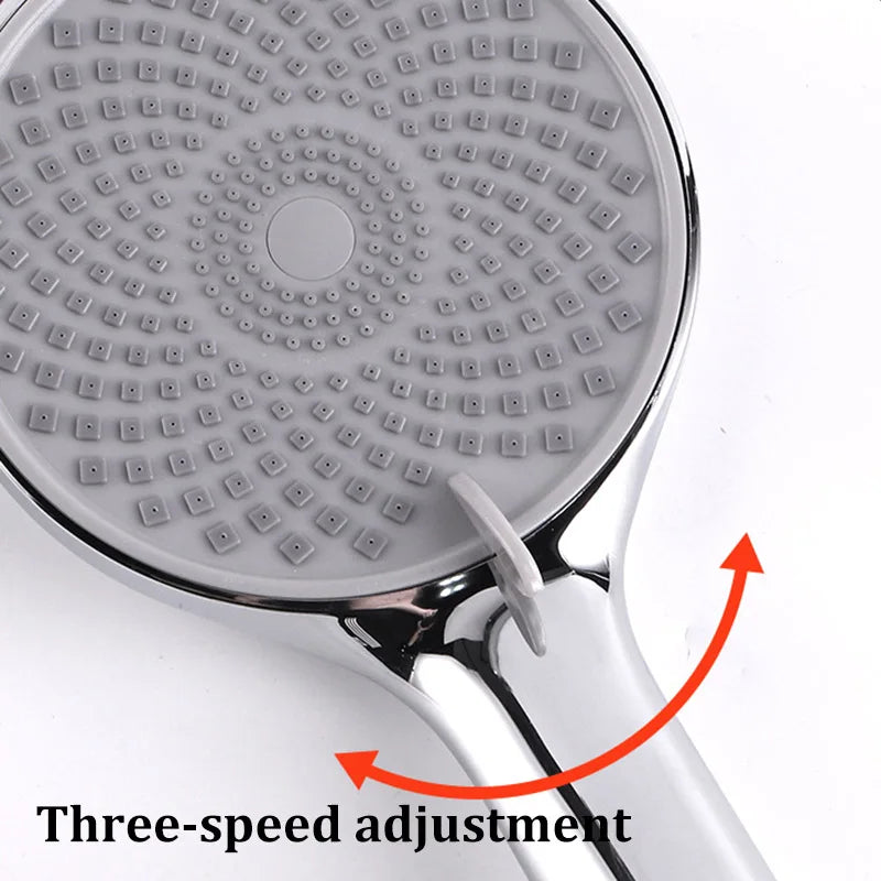 Shower Head 3-Speed Boost Adjustment Handheld Shower Head