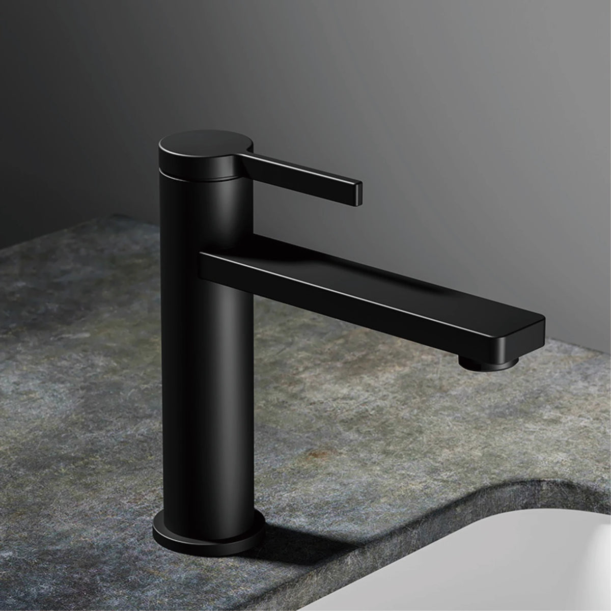 Aitana Modern Brass Black Bathroom Faucet Simple Design