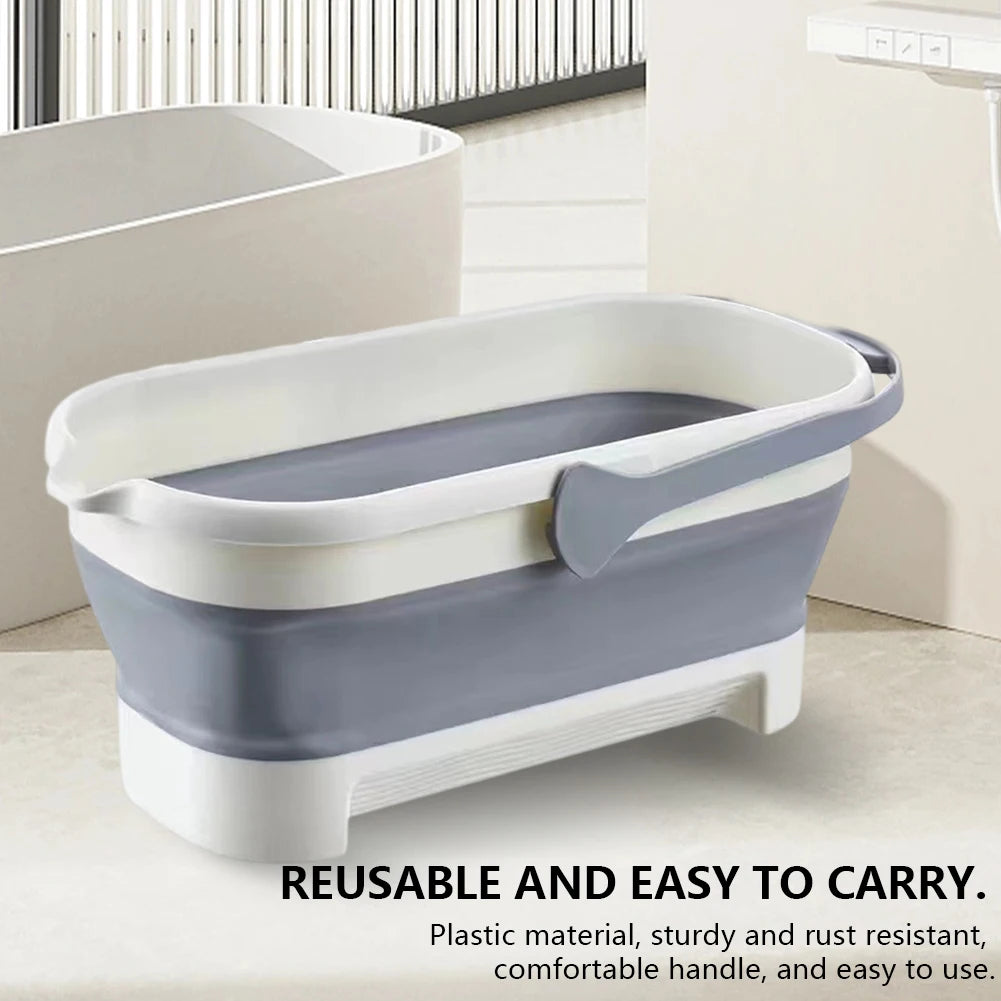 Collapsible Bucket Folding Bucket Car Wash Basin Silicone