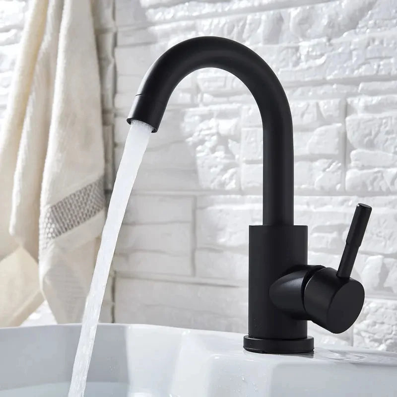 304 Stainless Steel Bathroom Basin Faucet Cold Wash