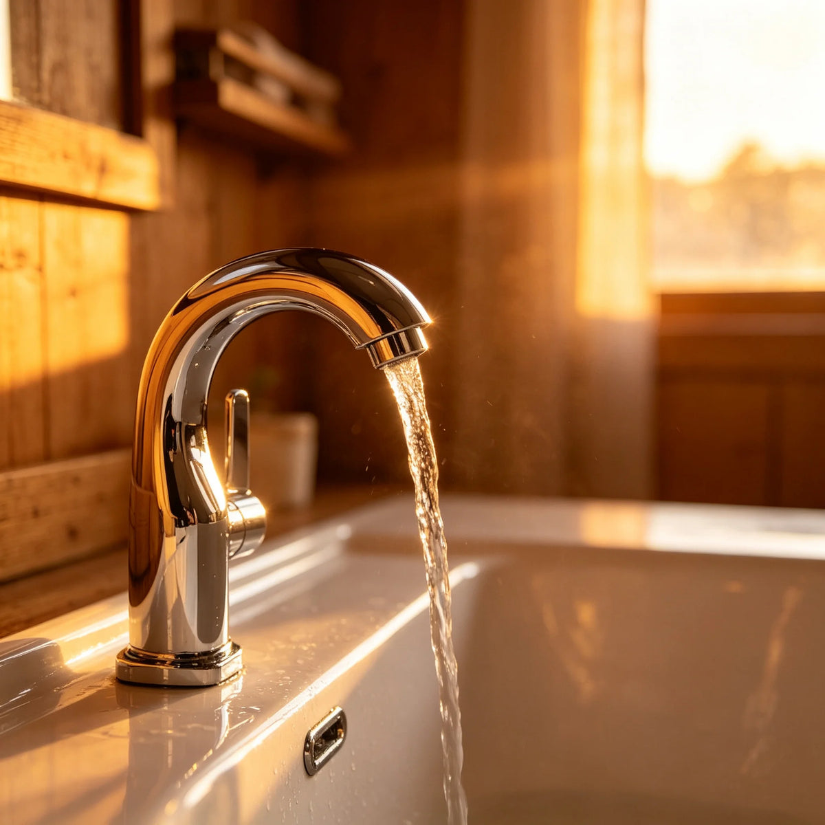 Bathroom Basin Faucet Purifier Lever Hole Tap Cold