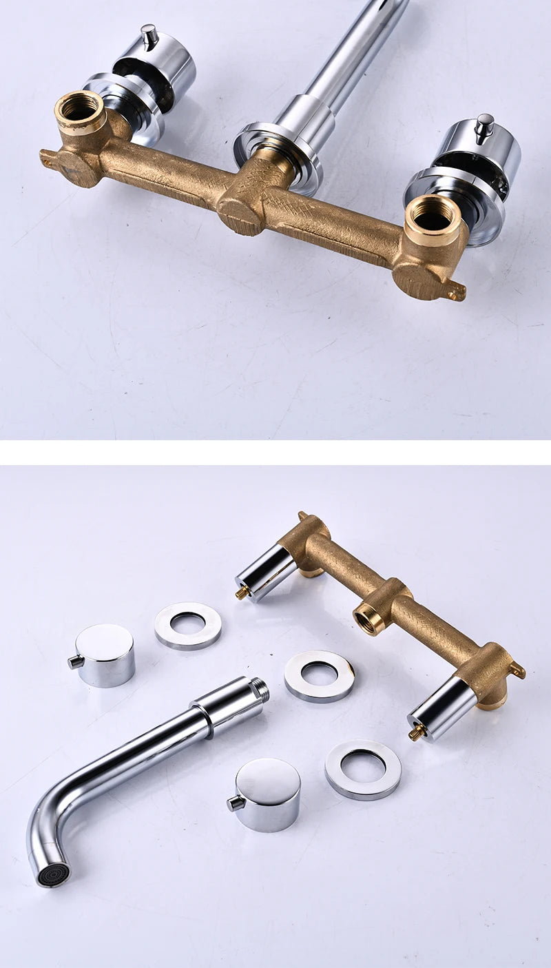 Bakala Brass Matte Black Bathroom Sink Faucet Tap