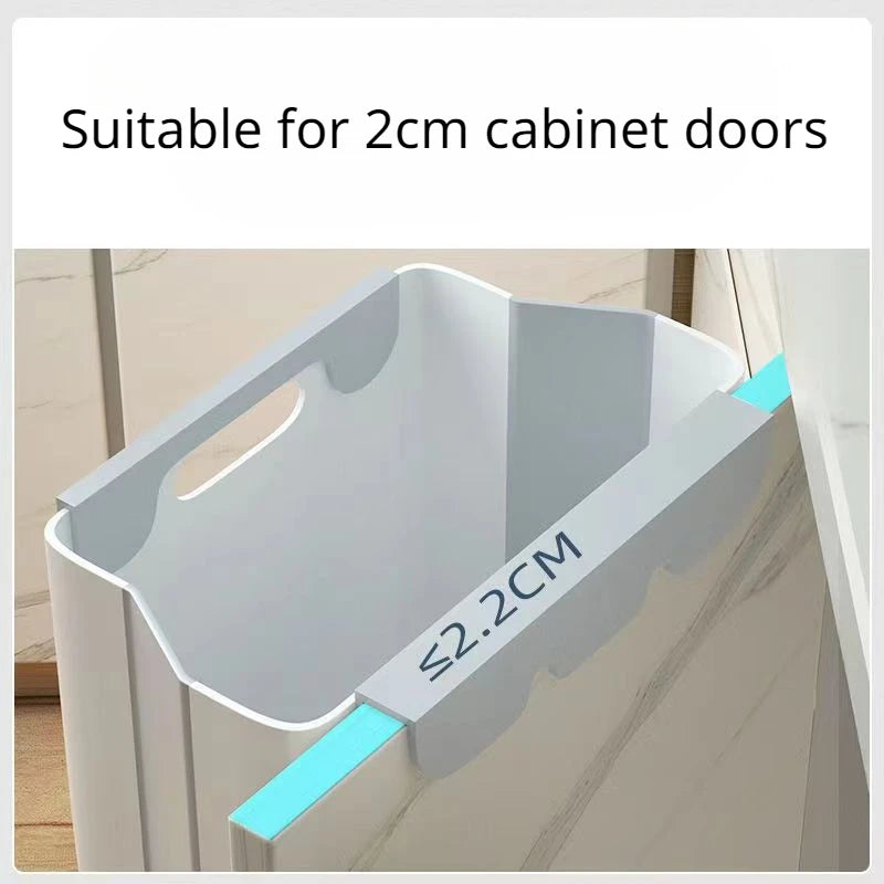 S/L Folding Hanging Trash Can Bathroom Cabinet Wall