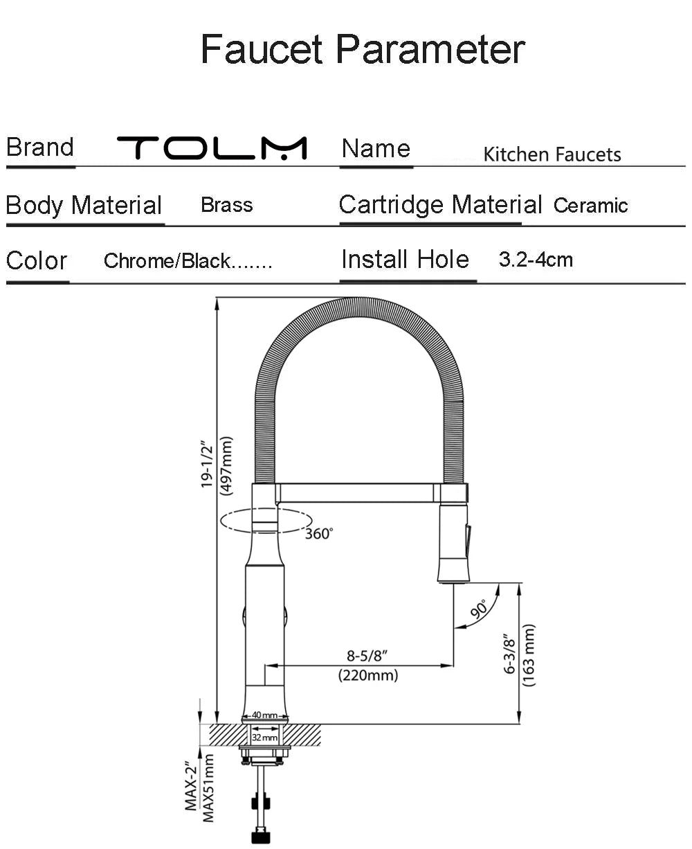 Tolm Brushed Nickel Modern Polished Chrome Brass Sink