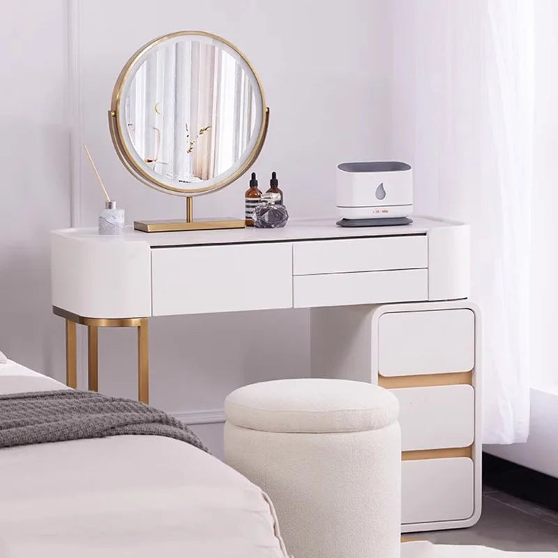 White Modern Vanity Table Living Room Makeup Vanity