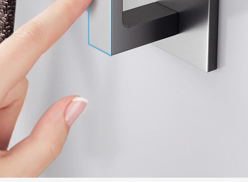 Bathroom Hardware Robe Hooks Matte Black/Gun Grey Color